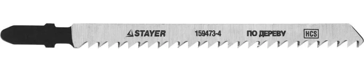 Полотна STAYER "STANDARD", T301CD, для эл.лобзиков, HCS, по дереву, фанере, ДВП, ДСП, быстр точный рез, EU-хвост., 100/4мм, 2шт 159473-4 купить в Тобольске