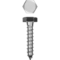 Шурупы ЗУБР "МАСТЕР" с шестигранной головкой, оцинкованные, 10x50мм, 45шт 4-300451-10-050