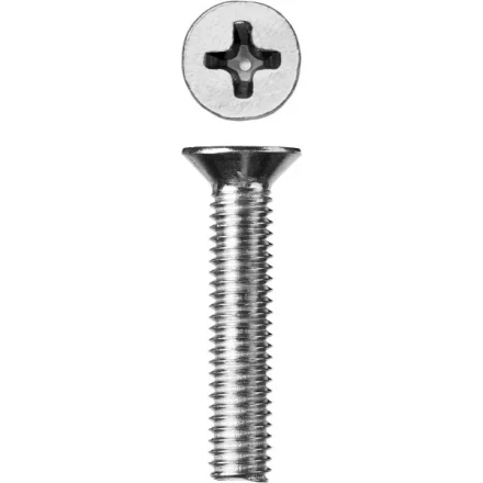 Винт ЗУБР &quot;МАСТЕР&quot; DIN 965, класс прочности 4.8, оцинкованный, M6x35мм, 5кг 303110-06-035 купить в Тобольске