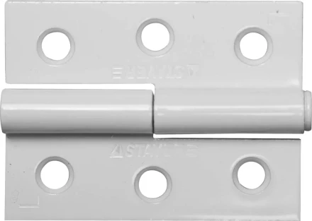 Петля дверная STAYER &quot;MASTER&quot; разъемная, цвет белый, левая, 65мм 37613-65-2L купить в Тобольске
