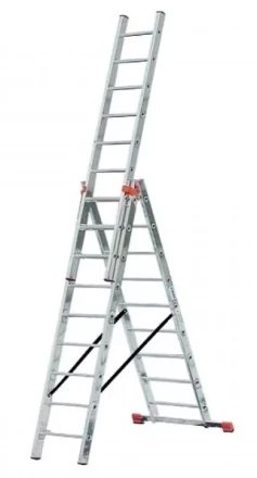 Лестница 3-х секционная алюминиевая 3*9 1013306 купить в Тобольске
