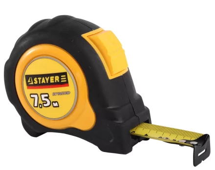 Рулетка STAYER &quot;MASTER&quot; &quot;OMEGA&quot; автостоп, обрезиненный корпус, 7,5мх25мм 548832 купить в Тобольске