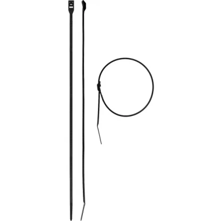 Кабельные стяжки черные КОБРА, с плоским замком, 4.6 х 255 мм, 25 шт, нейлоновые, ЗУБР 30935-46-255 купить в Тобольске