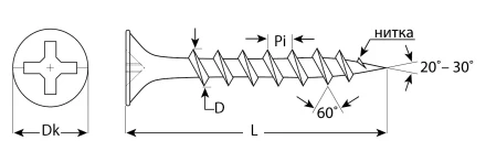 Саморезы СГД гипсокартон-дерево коробка серия ПРОФЕССИОНАЛ купить в Тобольске