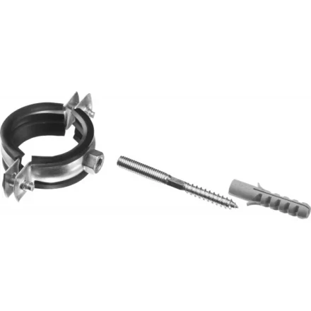 ЗУБР &quot;МАСТЕР&quot;. Хомут трубный с гайкой, оцинкованный, в комплекте с сантехнической шпилькой и дюбелем, 1 1/4&quot;, 1шт 37866-38-43 купить в Тобольске