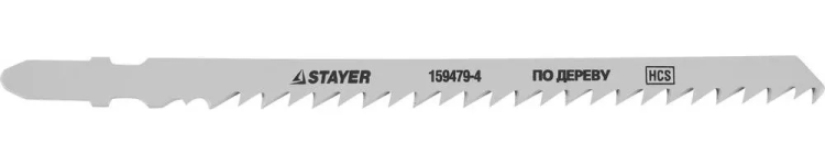 Полотна STAYER "STANDARD", T344D, для эл.лобзиков, HCS, по дереву, фанере, ДСП, быстрый рез, EU хвост., 110/4мм, 2шт 159479-4 купить в Тобольске
