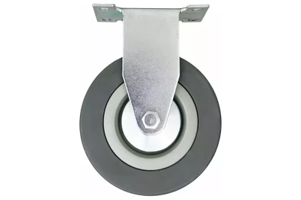 Аппаратное неповоротное колесо HITCH 100*25 резина серая FCg46 (SZ084847) купить в Тобольске