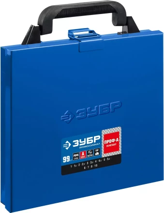 ЗУБР ПРОФ-А, 99 шт, (1-10 мм), сталь Р6М5, класс А, мет.бокс, набор сверл по металлу, Профессионал (29625-H99) купить в Тобольске