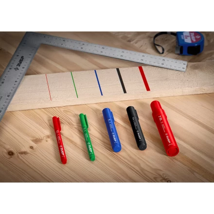 ЗУБР МП-1000К чёрный, 2-10 мм, клиновидный перманентный маркер (06333-2) купить в Тобольске