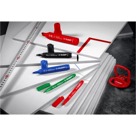 ЗУБР МП-1000К чёрный, 2-10 мм, клиновидный перманентный маркер (06333-2) купить в Тобольске