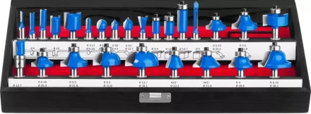 ЗУБР 26 шт, набор профильных фрез по дереву, Профессионал (28796-H26) купить в Тобольске