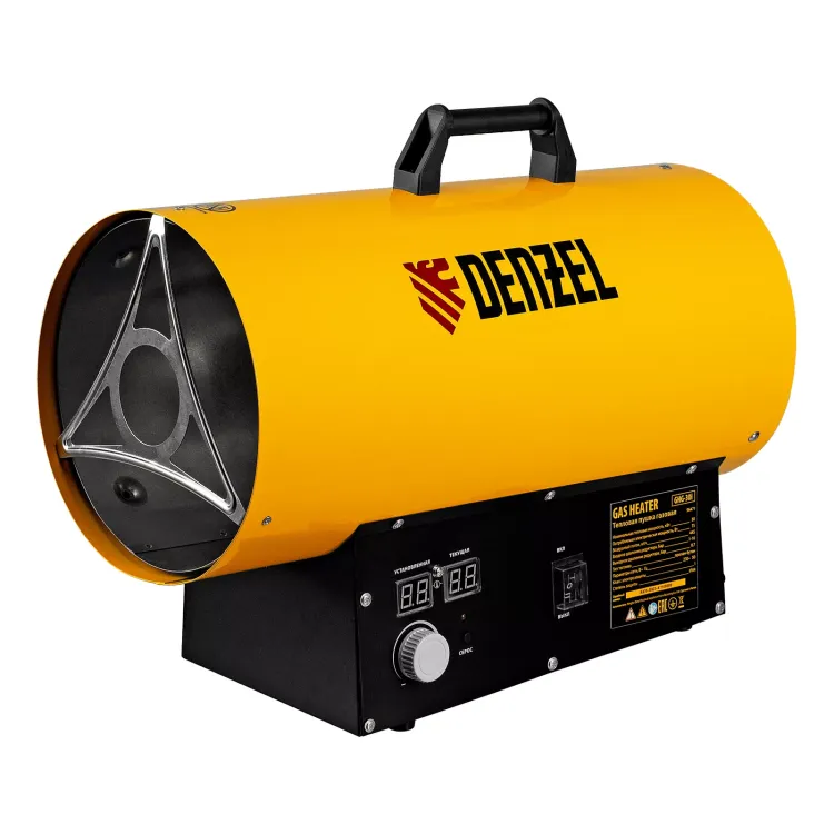 Газовая тепловая пушка Denzel GHG-30i, 30 кВт, цифровой термостат, пропан-бутан 96471 купить в Тобольске