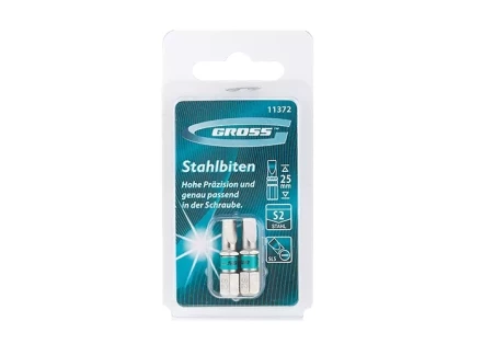 Набор бит SL5,0х25, сталь S2, 2шт GROSS 11372 купить в Тобольске