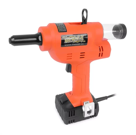 Аккумуляторный вытяжной заклепочник MESSER M4000  с возможностью работы от сети 220В купить в Тобольске