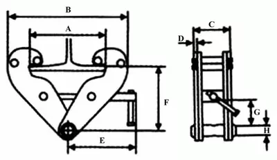 Захват балочный тип JT клипса LB г-п 5 тонн купить в Тобольске