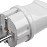 Вилка MAXElectro электрическая, 16А/220В, с заземлением, белая, STAYER 55160-W купить в Тобольске