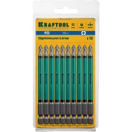 Биты KRAFTOOL OPTIMUM PZ 26124-2-100-10 купить в Тобольске