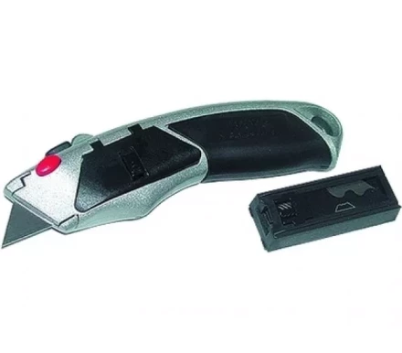 Нож 18 мм выдвижное трапециевидное лезвие металлический корпус + 8 лезвий MATRIX MASTER 78924 купить в Тобольске