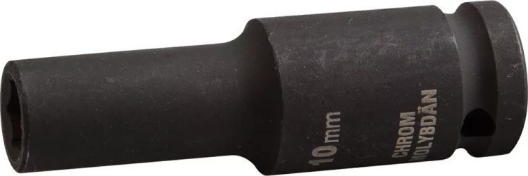 Торцовая головка KRAFTOOL "INDUSTRIE QUALITAT" ударная, удлиненная (1/2"), FLANK, Cr-Mo, фосфатированная, 10 мм 27942-10_z01 купить в Тобольске