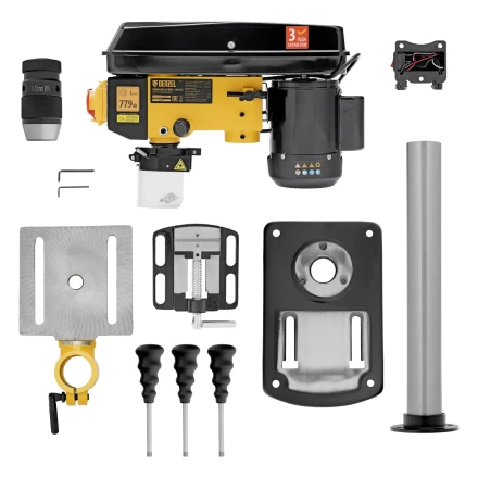 Станок сверлильный DDM-350L, 350 Вт, 13 мм, 5 ск., лазер, настольный// Denzel 95321 купить в Тобольске