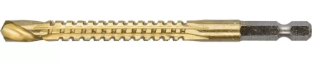 ЗУБР. Сверло фрезеровальное по дереву и тонкому листовому металлу, шестигранный хвостовик 1/4&quot;, 8х110мм 29966-08 купить в Тобольске