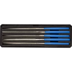 Набор ЗУБР "ЭКСПЕРТ" Надфили с алмазным напылением в пластиковом боксе, P 140, 140х75мм, 5 предметов 33388-140-H5