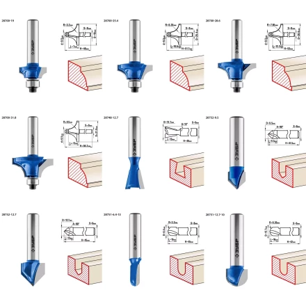 ЗУБР 30 шт, набор профильных фрез по дереву, Профессионал (28796-H30) купить в Тобольске