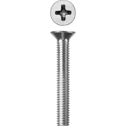 Винт ЗУБР &quot;МАСТЕР&quot; DIN 965, класс прочности 4.8, оцинкованный, M6x45мм, 5кг 303110-06-045 купить в Тобольске