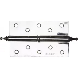 Петля дверная разъемная ЗУБР "ЭКСПЕРТ", 1 подшипник, цвет хром (CP), правая, с крепежом, 125х75х2,5мм, 2 шт 37605-125-2R