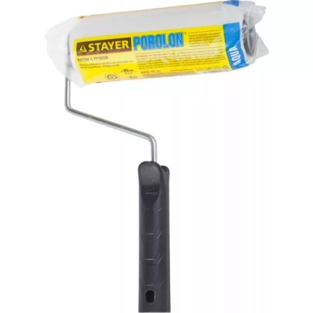 Валик &quot;ПОРОЛОН&quot; малярный в сборе, бюгель 6мм, 44x180мм, STAYER Master 0360-18_z01 купить в Тобольске