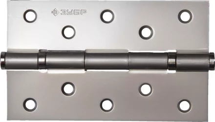 Петля универсальная ЗУБР &quot;ЭКСПЕРТ&quot;, 2 подшипника, цвет мат. никель (PN), с крепежом, 125х75х2,5мм, 2 шт 37601-125-4 купить в Тобольске