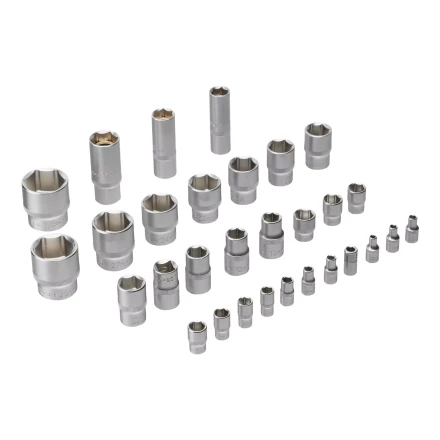 Набор инструментов Denzel 15803, 1/2&quot;, 1/4&quot;, CrV, S2, пластиковый кейс, 100 предметов купить в Тобольске