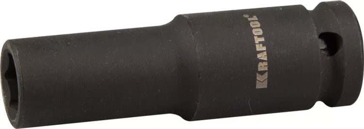 Торцовая головка KRAFTOOL "INDUSTRIE QUALITAT" ударная, удлиненная (1/2"), FLANK, Cr-Mo, фосфатированная, 14 мм 27942-14_z01 купить в Тобольске