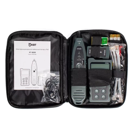 LAN-тестер КВТ KT 8209 для витой пары с поддержкой PoE (86208) купить в Тобольске