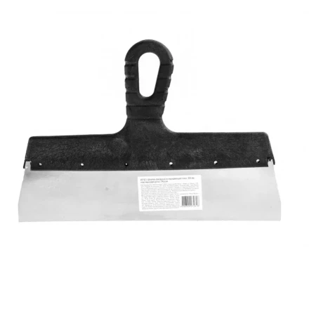 Шпатель фасадный из нержавеющей стали 300 мм пластмассовая ручка 85152 купить в Тобольске