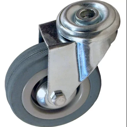 Аппаратное поворотное колесо под болт HITCH 50*18 резина серая SChg25 (SZ084849) купить в Тобольске