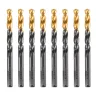 Сверло по металлу, 8,5 мм, HSS-Tin, Golden Tip, 8 шт. Denzel 717220 купить в Тобольске