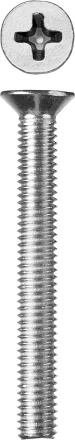 Винт ЗУБР &quot;МАСТЕР&quot; DIN 965, класс прочности 4.8, оцинкованный, M6x55мм, 5кг 303110-06-055 купить в Тобольске