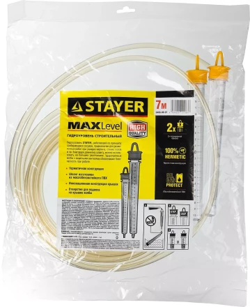 Гидроуровень STAYER &quot;MASTER&quot; с усиленной измерительной колбой большого размера, d 6мм, 7м 579434 купить в Тобольске
