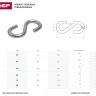 Крюк ЗУБР "МАСТЕР" S-образный, оцинкованный, 8мм, 25 шт 4-304565-08 купить в Тобольске