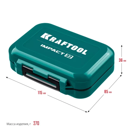 Набор ударных торсионных бит KRAFTOOL Impact, Cr-Mo-V-Nb сталь 26066-H32 купить в Тобольске