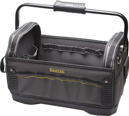 Сумка KRAFTOOL &quot;INDUSTRIE&quot; каркасная инструмент, жесткое пластик дно, 20 карманов, 8 петель-держателей, L=46см 38741 купить в Тобольске
