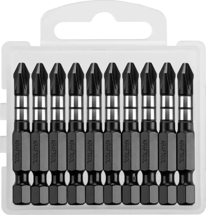 Биты для ударных шуруповертов KRAFTOOL Impact Pro PH 26191-2-50-S10 купить в Тобольске