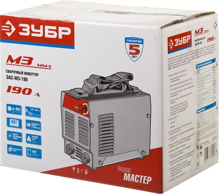 Сварочный инвертор ММА ЗАС-М3-190 серия МАСТЕР купить в Тобольске