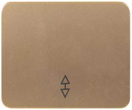 Выключатель СВЕТОЗАР &quot;ГАММА&quot; проходной, одноклавишный, без вставки и рамки, цвет золотой металлик, 10A/~250B SV-54137-GM купить в Тобольске