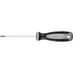 Отвертка MIRAX 25096-0-10, закаленный стержень, двухкомпонентная рукоятка, PH0x100мм 25096-0-10