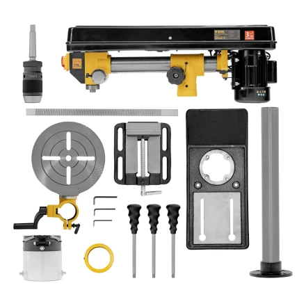 Станок сверлильный радиальный DDM-550R, 550 Вт, 16 мм, 12 ск., настольный// Denzel 95323 купить в Тобольске