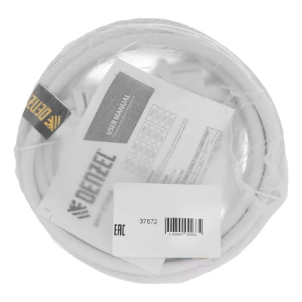 Шнур сетевой Denzel Energy Series, ПВС, 3 м, 2 x 1,5 мм, с неразборной вилкой, белый, 3 м, 37672 купить в Тобольске