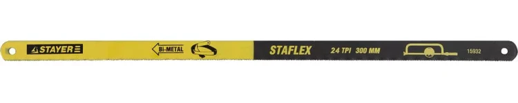Полотно STAYER "PROFI" "STAYER-FLEX" по металлу, биметаллическое, 24TPI, 300 мм, 10 шт 15932-S10 купить в Тобольске