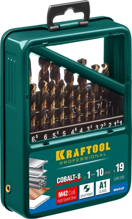 Наборы сверл по металлу HSS-Co 29656-H19 купить в Тобольске
